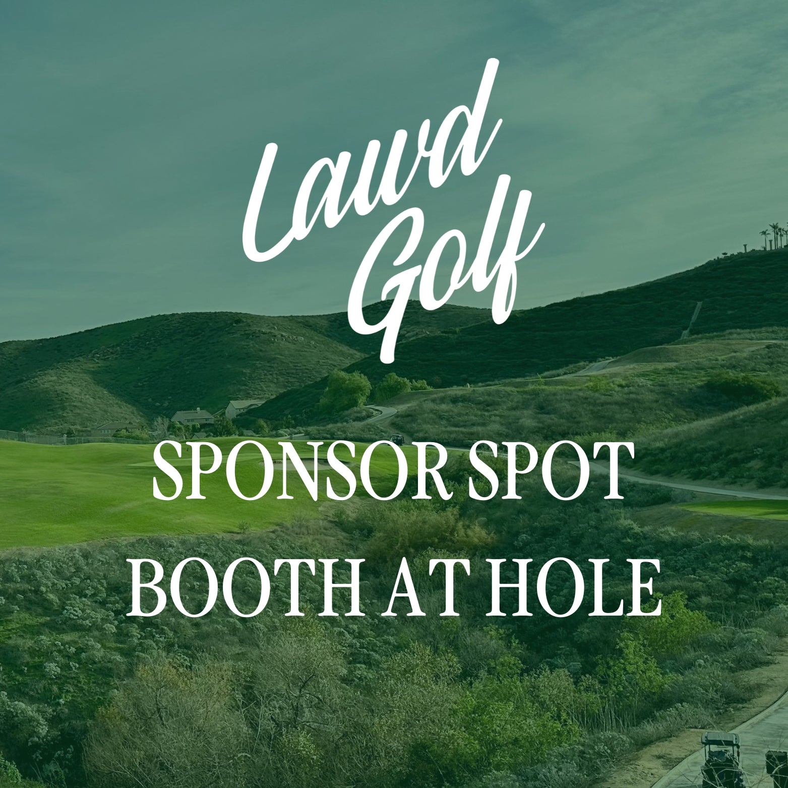 Golf Sponsor Spot (BOOTH HOLE) | Hidden Valley Golf Course